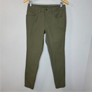 Lululemon ABC Pant Slim Warpstreme Smoked Spruce Green Stretch Men's 29